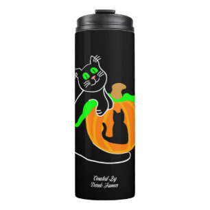Bouteilles Isothermes Citrouille de chat noir