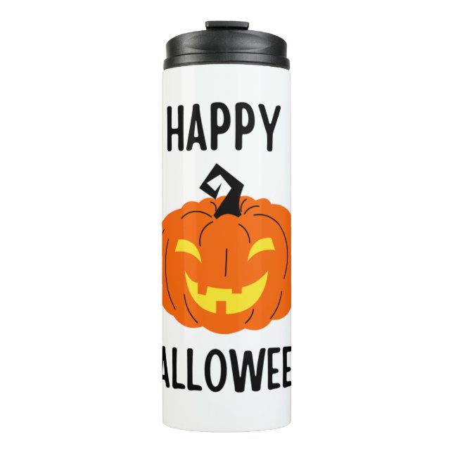 Bouteilles Isothermes Citrouille d'Halloween (Devant)