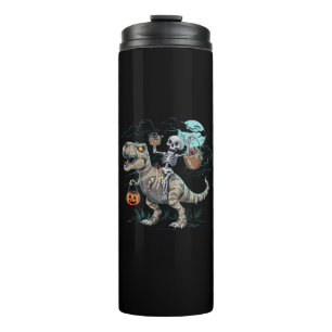 Bouteilles Isothermes Citrouille d'Halloween T rex de dinosaure montant
