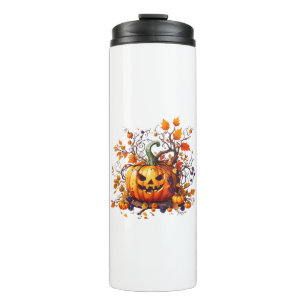 Bouteilles Isothermes citrouille drôle d'automne Halloween
