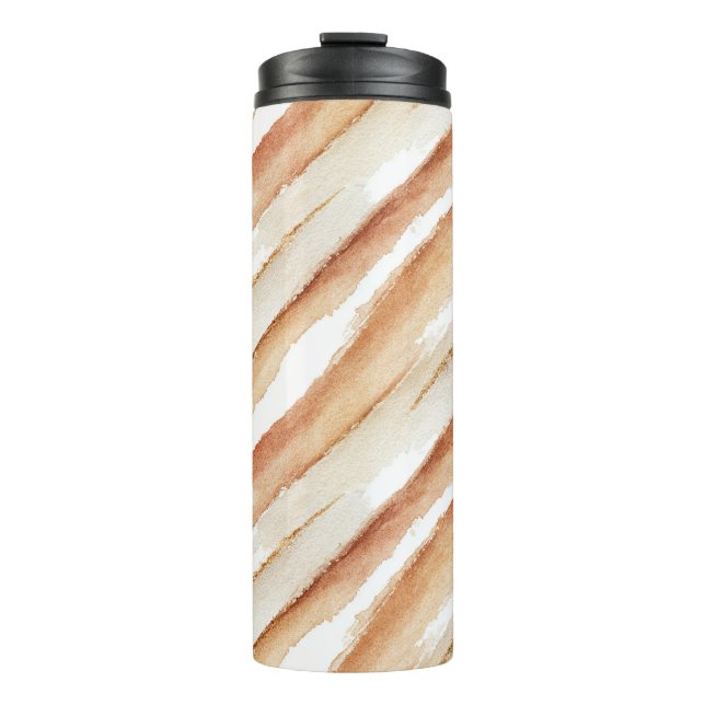 Bouteilles Isothermes Citrouille Lanières de Latte Pêche  (Devant)