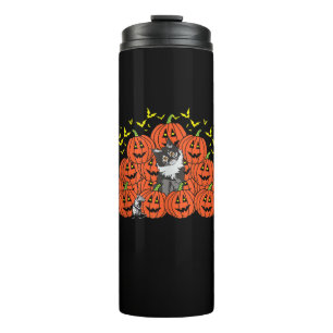 Bouteilles Isothermes Citrouille Maine Coon Chat Halloween Kitten Jack O