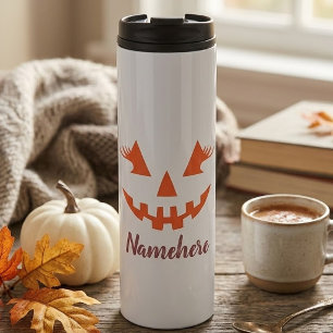 Bouteilles Isothermes Citrouille personnalisée Jack O Lantern Halloween