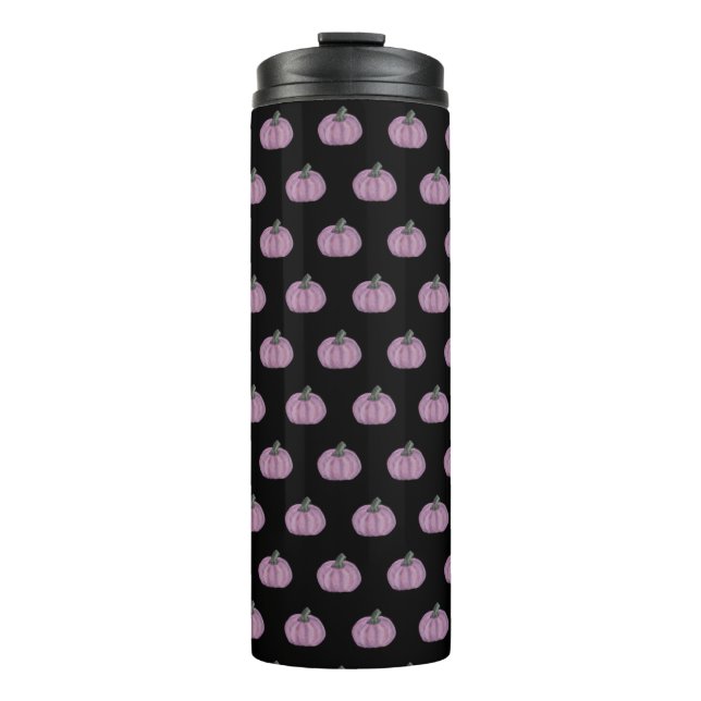 Bouteilles Isothermes Citrouille rose et noir (Devant)