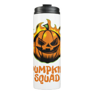 Bouteilles Isothermes Citrouille Squad Drôle Halloween Famille Correspon
