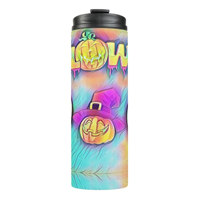 Bouteilles Isothermes Citrouilles d'Halloween et fantôme (Devant)