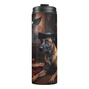 Bouteilles Isothermes Citrouilles Malinois Belges Halloween Épouvantable