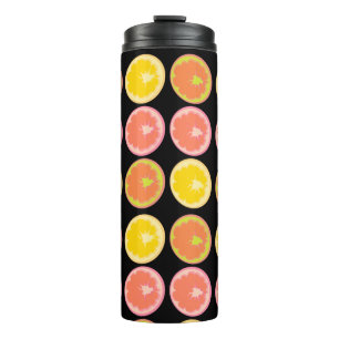 Bouteilles Isothermes Citrus Candy Lemon Motif Noir