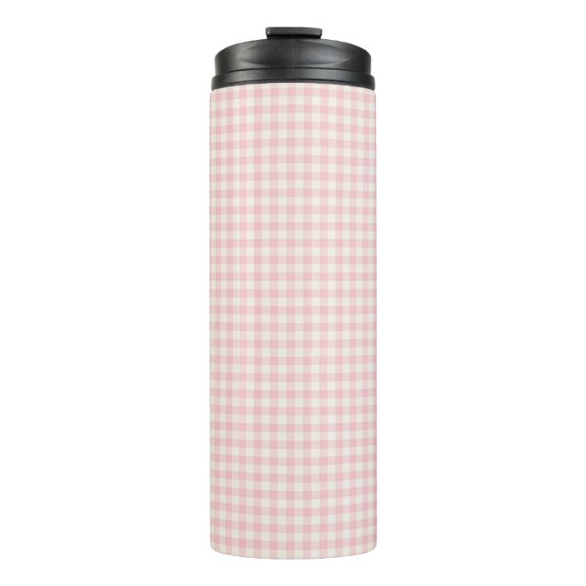 Bouteilles Isothermes Clair rose En vichy Motif Tumbler thermique (Devant)