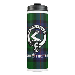 Bouteilles Isothermes Clan Armstrong Tartan & Crest Badge