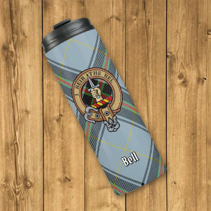 Bouteilles Isothermes Clan Bell Crest sur Tartan