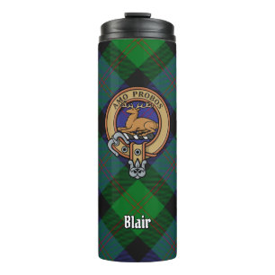 Bouteilles Isothermes Clan Blair Crest sur Tartan