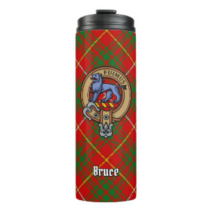 Bouteilles Isothermes Clan Bruce Crest sur Tartan