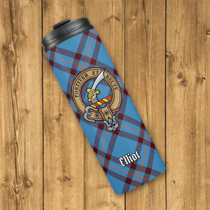 Bouteilles Isothermes Clan Elliot Crest sur le tarte antique