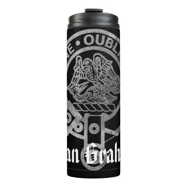Bouteilles Isothermes Clan Graham Crest Badge Tumbler thermique (Devant)