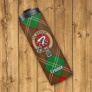 Bouteilles Isothermes Clan Lennox Crest sur Tartan