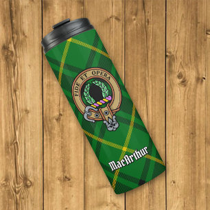 Bouteilles Isothermes Clan MacArthur Crest sur Tartan