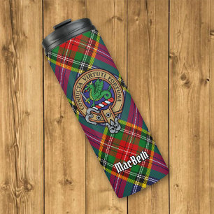Bouteilles Isothermes Clan MacBeth Crest sur Tartan