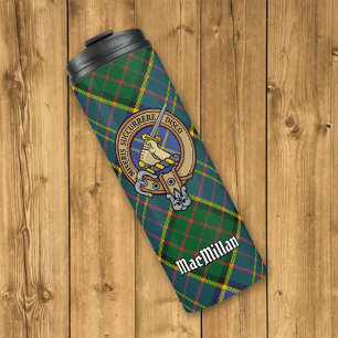 Bouteilles Isothermes Clan MacMillan Crest sur la chasse Tartan