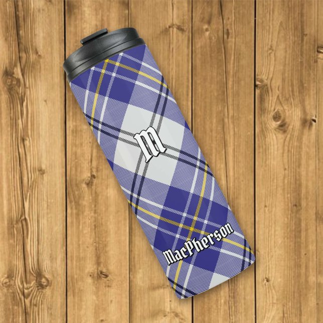 Bouteilles Isothermes Clan MacPherson Robe Bleue Tartan Tumbler Thermal (Créateur téléchargé)