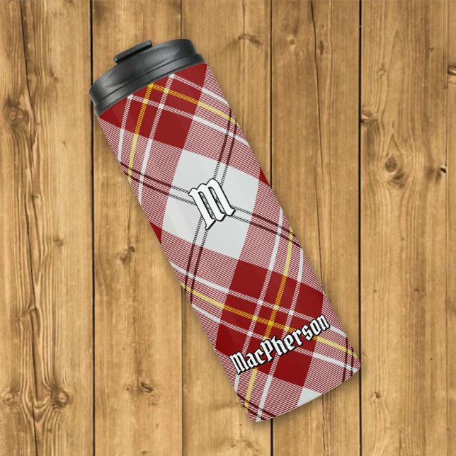 Bouteilles Isothermes Clan MacPherson Robe Rouge Tartan Tumbler Thermal (Créateur téléchargé)