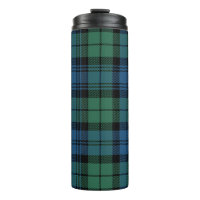 Clan Plaid Campbell Green Blue Check Tartan
