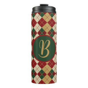 Bouteilles Isothermes Classique, motif argyle Noël/hiver