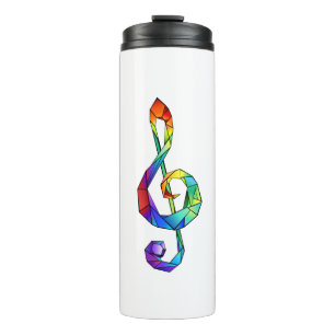 Bouteilles Isothermes Clé musicale arc-en-ciel