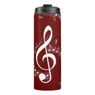 Bouteilles Isothermes Climacic G Clef Music Rouge