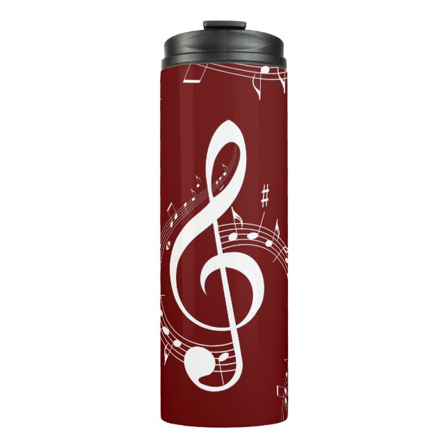 Bouteilles Isothermes Climacic G Clef Music Rouge (Devant)