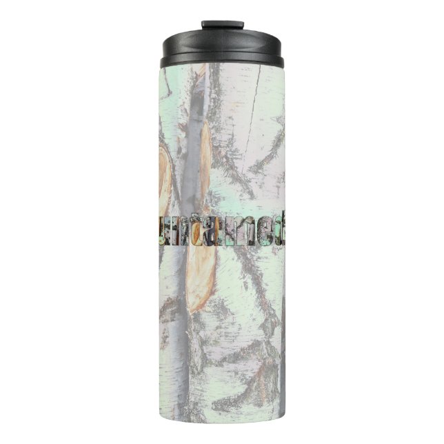 Bouteilles Isothermes Close-up scene of birch log stumps, untamed  (Devant)