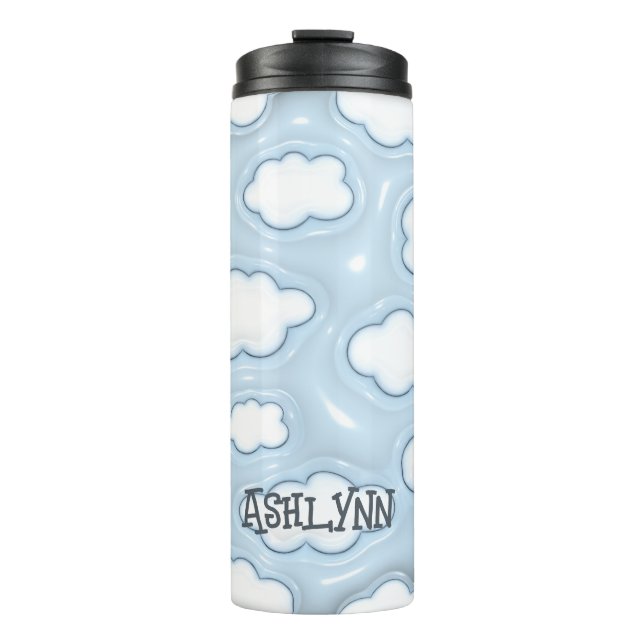 Bouteilles Isothermes Cloud Blue Sky Personnalisé Inflated 3D Tumbler (Devant)