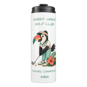 Bouteilles Isothermes Club de golf junior personnalisé rétro toucan pour