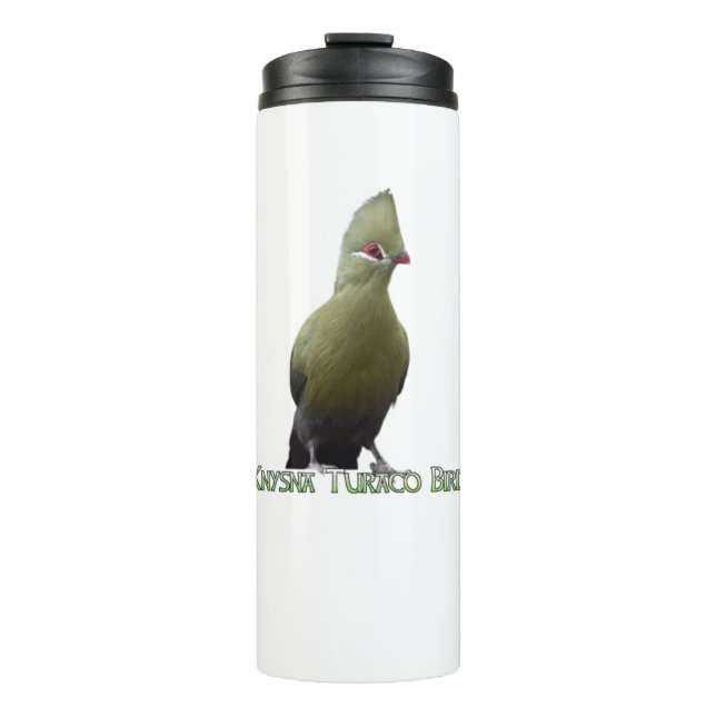 Bouteilles Isothermes Cnysna africaine Turaco Bird Tumbler thermique (Devant)