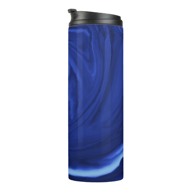 Bouteilles Isothermes Cobalt bleu arrière - plan texturé artisanal (Tourné sur la droite)