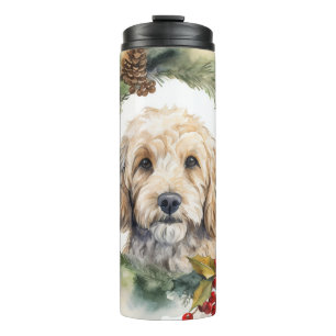 Bouteilles Isothermes Cockapoo Christmas Wreath Festive Pup