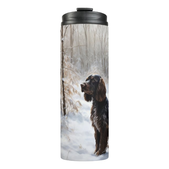 Bouteilles Isothermes Cocker Spaniel Laissez tomber la neige Noël (Devant)