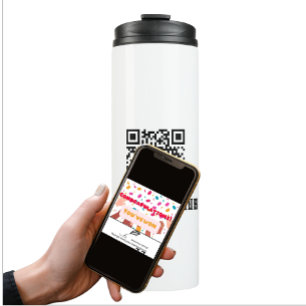 Bouteilles Isothermes Code QR des personnes anti-Nosy Drôle