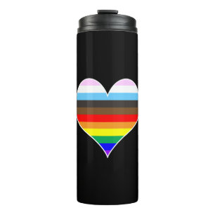 Bouteilles Isothermes Coeur arc-en-ciel
