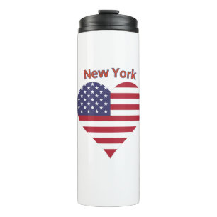 Bouteilles Isothermes Coeur du drapeau américain de New York