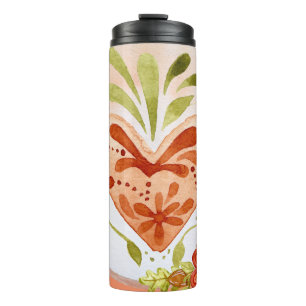 Bouteilles Isothermes Coeur floral subtil