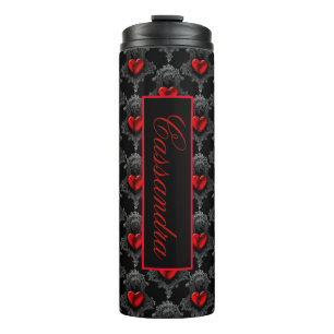 Bouteilles Isothermes Coeur gothique rouge personnalisé