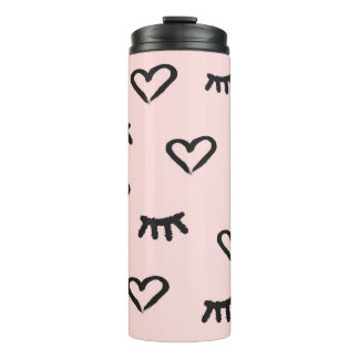 Bouteilles Isothermes Coeurs et yeux : Grunge Sketch Vintage