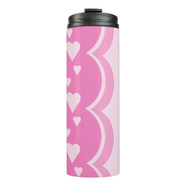 Bouteilles Isothermes Coeurs roses (Devant)