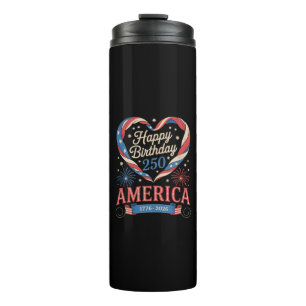 Bouteilles Isothermes Cœurs USA 1776 2026 juillet 250e anniversaire USA