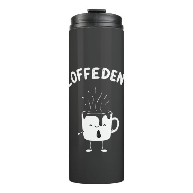 Bouteilles Isothermes Coffedent Funny Kawaii Caffeine Amateurs de la Cou (Devant)