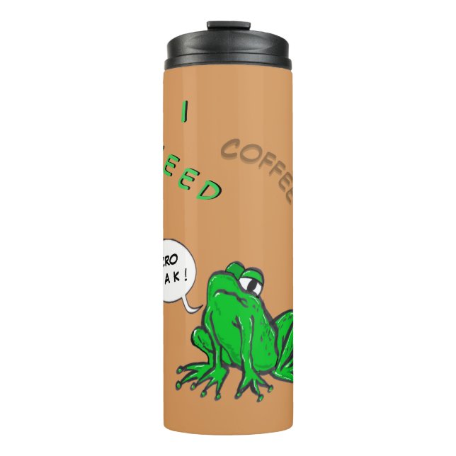 Bouteilles Isothermes Coffret de grenouille verte - Temps de café - Tumb (Devant)
