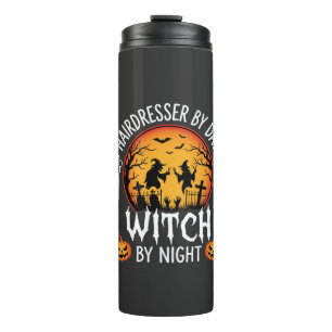 Bouteilles Isothermes Coiffeuse Halloween le Jour Sorcière la Nuit