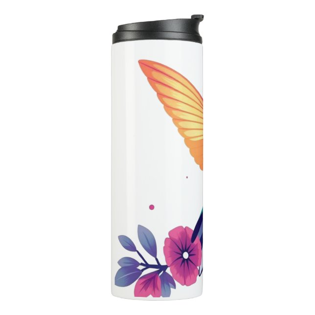 Bouteilles Isothermes Colibri et floral (Tourné sur la gauche)