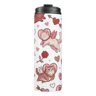 Bouteilles Isothermes Collants de chat de la Saint-Valentin mignons